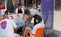 Antalya'da şehit aileleri ve gazilerden, Kızılay'a "100. yıl" kan bağışı desteği