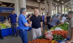 Başkan Topaloğlu pazar esnafıyla bir araya geldi