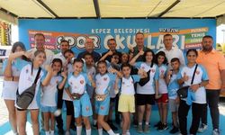 Kepez'de 4 bin 500 çocuk için lunaparkta spor şöleni