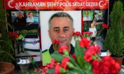 Mersin’de şehit olan polis memuru Sedat Gezer için anma töreni