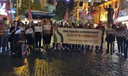 Antalya’da TİP üyeleri İsrail’i protesto etti