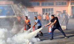 Uygulamalı yangın tatbikatı