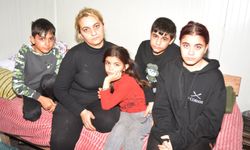 Antalya'da depremzede anne ve 4 çocuğu sıcak yuva arıyor
