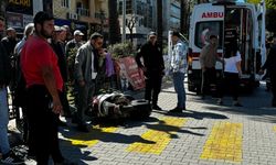 Gazipaşa'da yayaya yol vereyim derken çarpıldı