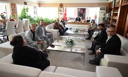 Başkan Necati Topaloğlu'nun tebrik ziyaretleri devam ediyor