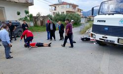 Gazipaşa'da çöp kamyonetiyle motosiklet çarpıştı: 1 yaralı