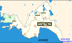 Antalya Hava Durumu: 7 Nisan Pazar günü ilçelerde detaylı hava durumu...