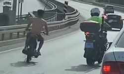 Antalya’da motosiklet sürücüsünün yaptığı yanına kâr kalmadı