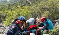 Fethiye Babadağ'da korkutan dakikalar! Yamaç paraşütü pilotu kayalıklara düştü