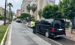 Alanya'da 9 araca trafikten men cezası
