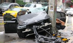Ankara'da lüks otomobilli kaza: 1 ölü, 4 yaralı