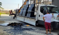 Gazipaşa'da talihsiz kaza! Camlar üzerine devrildi