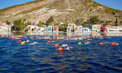 20 ülkeden gelen sporcu Kaş'ta kulaç attı! Megisti-Kaş Yüzme Yarışı tamamlandı