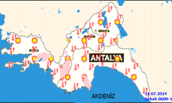 Antalya Hava Durumu: 21 Temmuz Pazar günü ilçelerde detaylı hava durumu...
