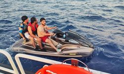 Jet ski ile Yunanistan’a geçmeye çalışan göçmenler yakalandı