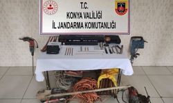 Konya'da kaçak kazı ile zengin olma hayaline jandarma engeli