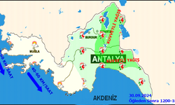 Antalya'da 30 Eylül hava durumu: Fırtına ve sağanak geliyor