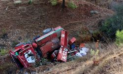 Antalya’da kontrolden çıkan arazöz devrildi, 3 orman işçisi yaralandı