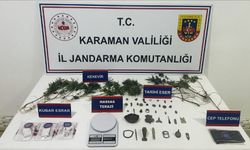 Karaman'da jandarmadan çifte operasyon