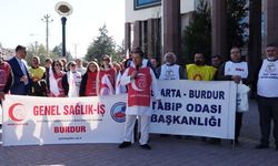 Burdur'da Aile Hekimliği Yönetmeliği protestosu: Çözüm değil, sorun