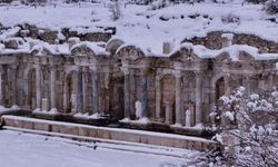 Sagalassos’ta karla büyüleyici bir masal manzarası