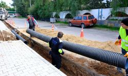 Bodrum’da yağmur suyu çalışması