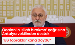 Öcalan'ın 'silah bırakma' çağrısına Antalya vekilinden destek: "Bu topraklar kana doydu"