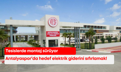 Antalyaspor’da hedef elektrik giderini sıfırlamak! Tesislerde montaj sürüyor