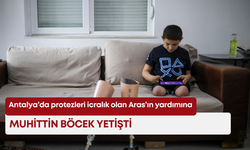 Antalya’da protezleri icralık olan Aras’ın yardımına Muhittin Böcek yetişti