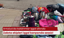 Antalya’da kaldırımlar işgal altında… Zabıta ekipleri işgal karşısında sessiz!