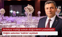 Antalya Valiliği sokak düğünlerini yasakladı! Düğün salonları 'indirim' açıkladı