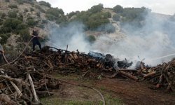 Denizli Buldan’da yangın paniği