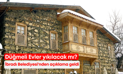 Düğmeli Evler yıkılacak mı? İbradı Belediyesi'nden açıklama geldi