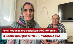 Felçli kocasını tıraş ederken görüntülemişti:  22 YILDIR YANINDAYIM