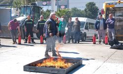 Muğla'da belediye personeli ateş savaşçılarına dönüştü