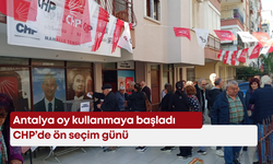 Antalya CHP’de İmamoğlu’nun adaylığı için oy verme işlemleri devam ediyor