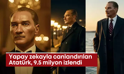 Yapay zekayla canlandırılan Atatürk, 9.5 milyon izlendi