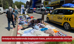 Antalya’da kaldırımda başlayan kaos, yolun ortasında sürüyor
