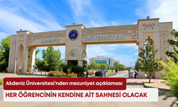 Akdeniz Üniversitesi’nden mezuniyet açıklaması: “Her öğrencinin kendine ait sahnesi olacak”