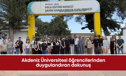 Akdeniz Üniversitesi öğrencilerinden duygulandıran dokunuş