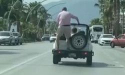 Alanya'da turistlerin tehlikeli şovları tepki çekti