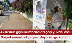 Aksu'nun giysi kumbaraları çöp yuvası oldu: Sosyal sorumluluk projesi, duyarsızlığa kurban!