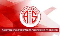 Antalyaspor'un Gaziantep FK maçındaki ilk 11'i açıklandı