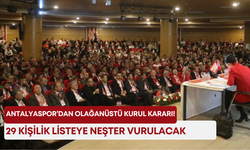 Antalyaspor’dan olağanüstü kurul kararı! 29 kişilik listeye neşter vurulacak!