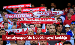 Antalyaspor’da büyük hayal kırıklığı