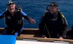 Bodrum'un efsane sünger avcısı, 60 yıl sonra ilk dalışını Ata Demirer ile yaptı