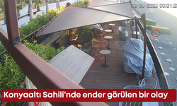 Konyaaltı Sahili’nde ender görülen bir olay!
