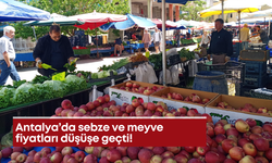 Antalya’da sebze ve meyve fiyatları düşüşte
