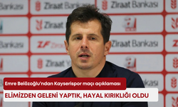 Emre Belözoğlu’ndan Kayserispor maçı açıklaması: “Elimizden geleni yaptık, hayal kırıklığı oldu”