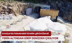 Antalya’da falezlerdeki tüneller görüntülendi: Yerin altından girip denizden çıkılıyor